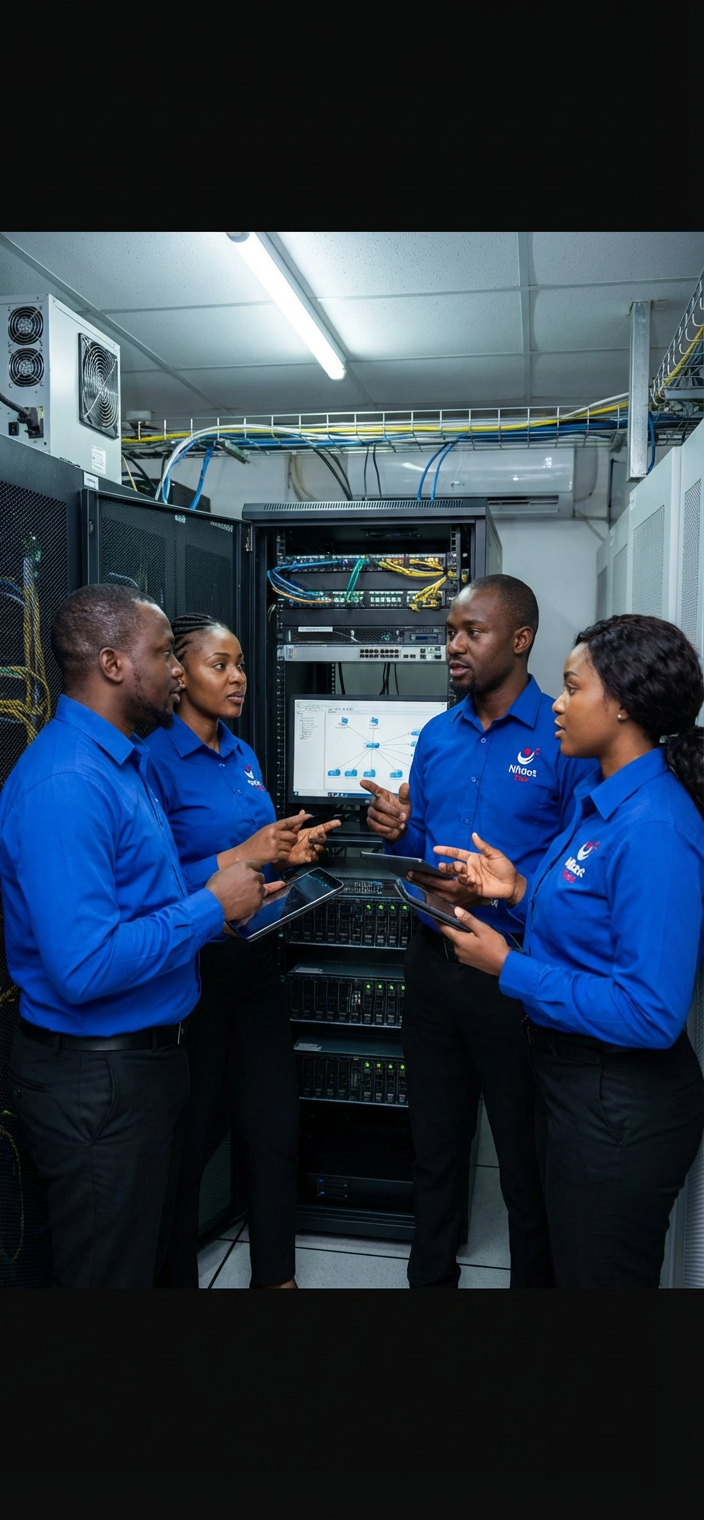 Nildot Team collaborating on technology solutions